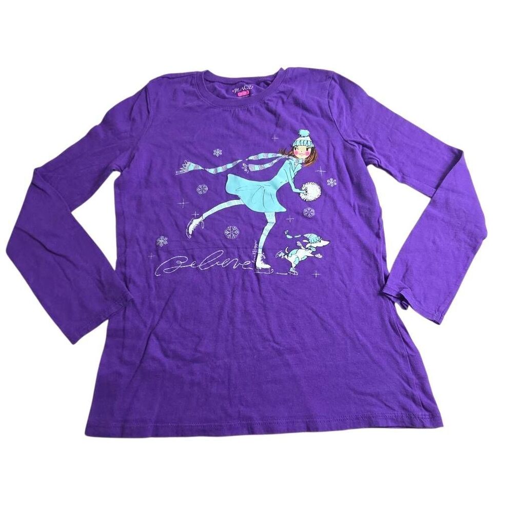 Children's Place longsleeve ice skating shirt XL14